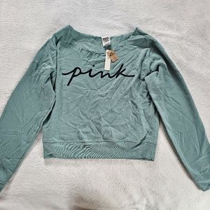Victoria's Secret PINK Off The Shoulder Sweatshirt
